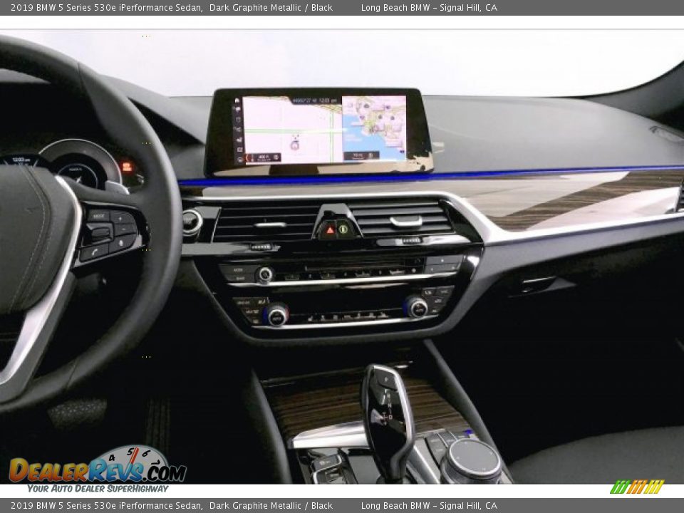 2019 BMW 5 Series 530e iPerformance Sedan Dark Graphite Metallic / Black Photo #5