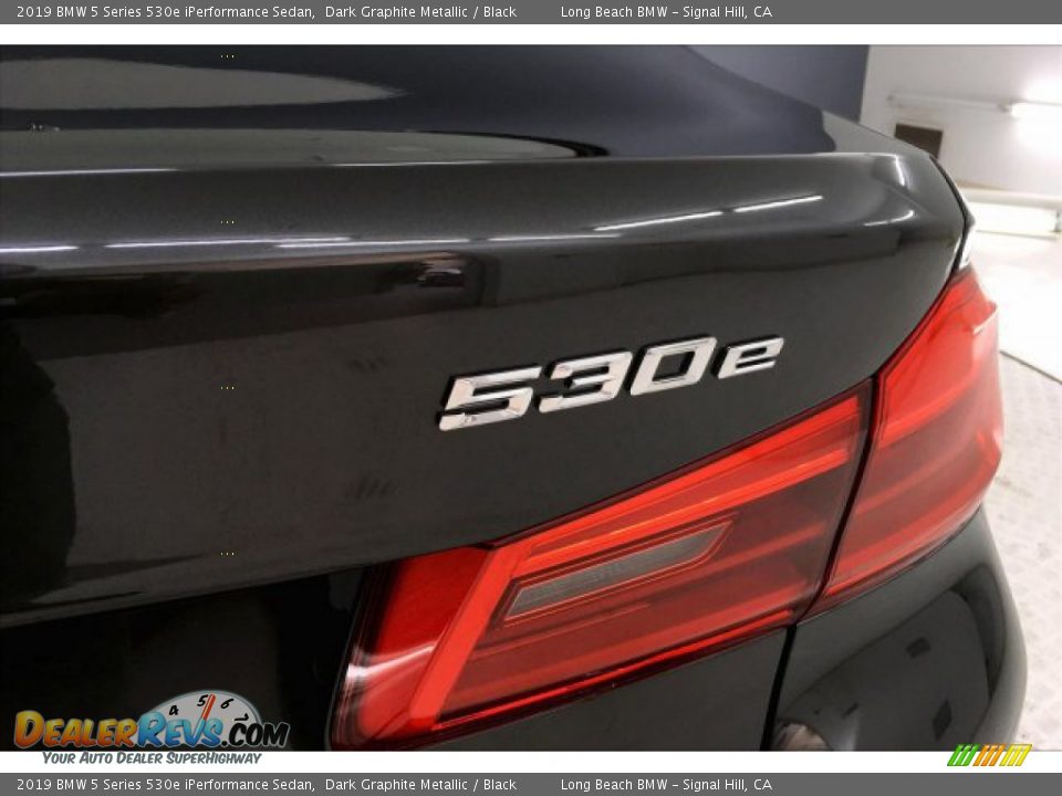 2019 BMW 5 Series 530e iPerformance Sedan Dark Graphite Metallic / Black Photo #7