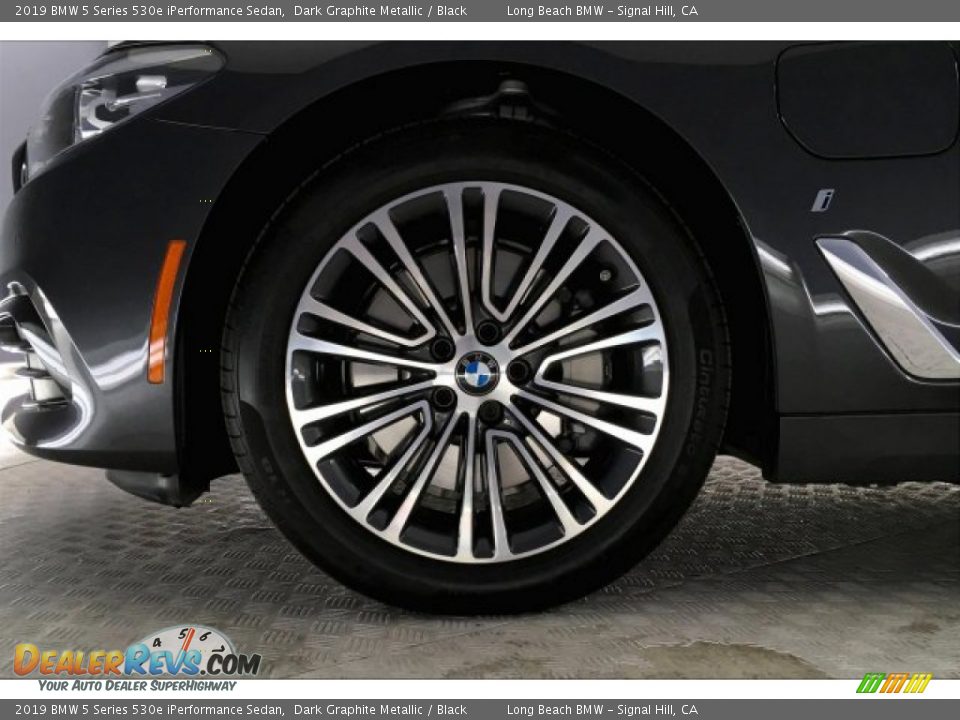 2019 BMW 5 Series 530e iPerformance Sedan Dark Graphite Metallic / Black Photo #8