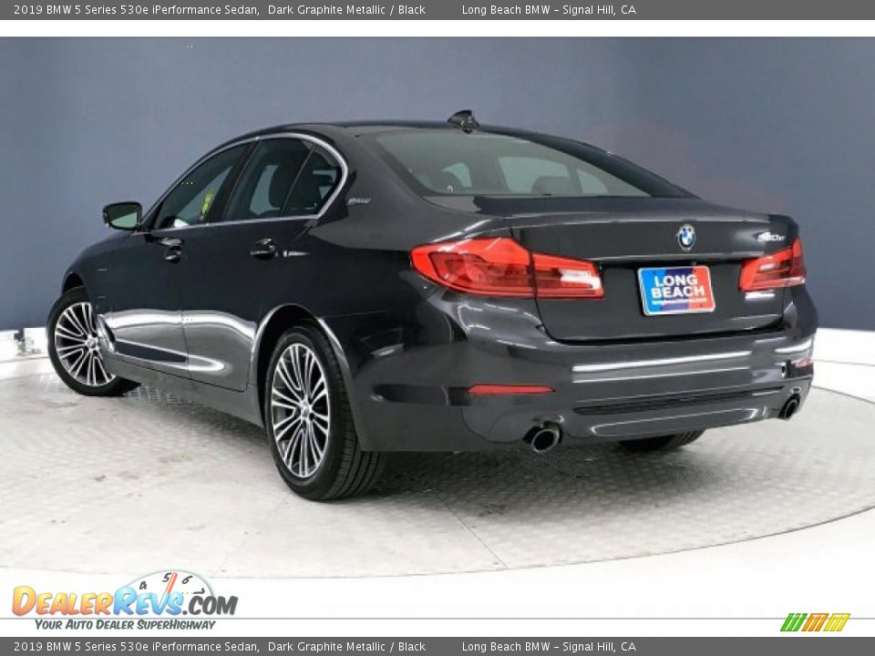 2019 BMW 5 Series 530e iPerformance Sedan Dark Graphite Metallic / Black Photo #10