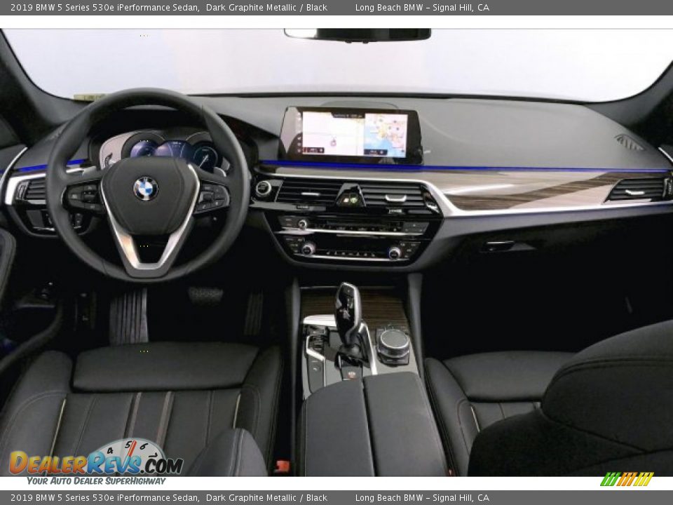 2019 BMW 5 Series 530e iPerformance Sedan Dark Graphite Metallic / Black Photo #20