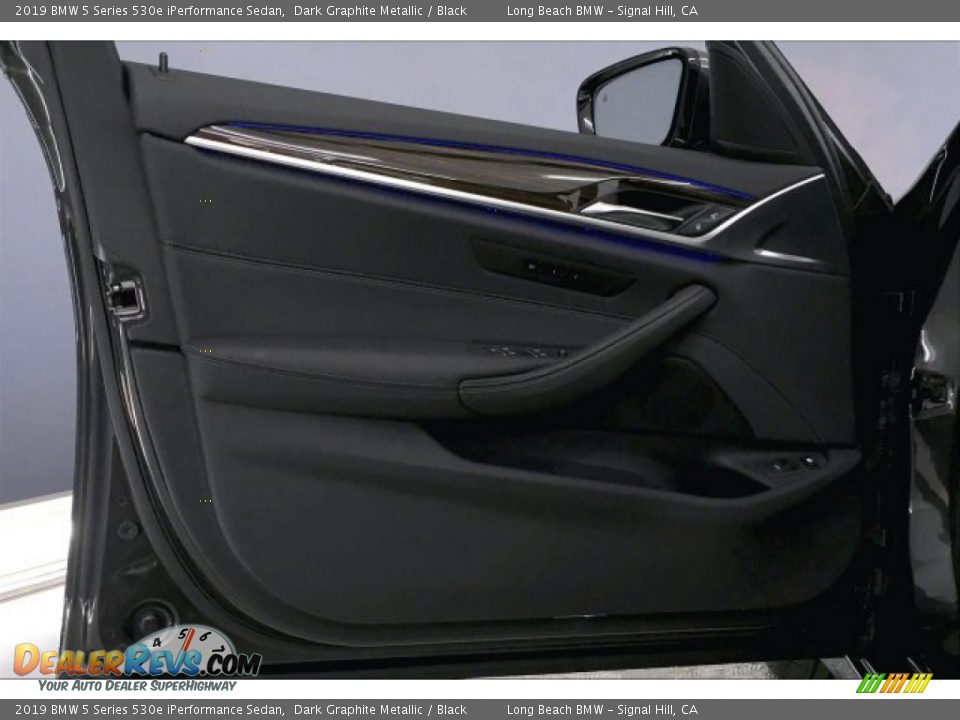 2019 BMW 5 Series 530e iPerformance Sedan Dark Graphite Metallic / Black Photo #21