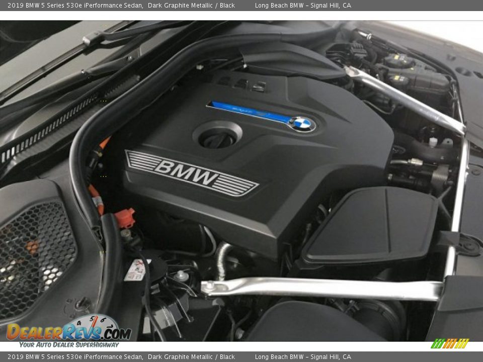 2019 BMW 5 Series 530e iPerformance Sedan Dark Graphite Metallic / Black Photo #27