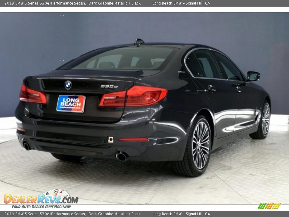 2019 BMW 5 Series 530e iPerformance Sedan Dark Graphite Metallic / Black Photo #30