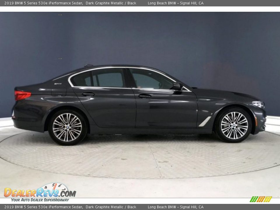 2019 BMW 5 Series 530e iPerformance Sedan Dark Graphite Metallic / Black Photo #31