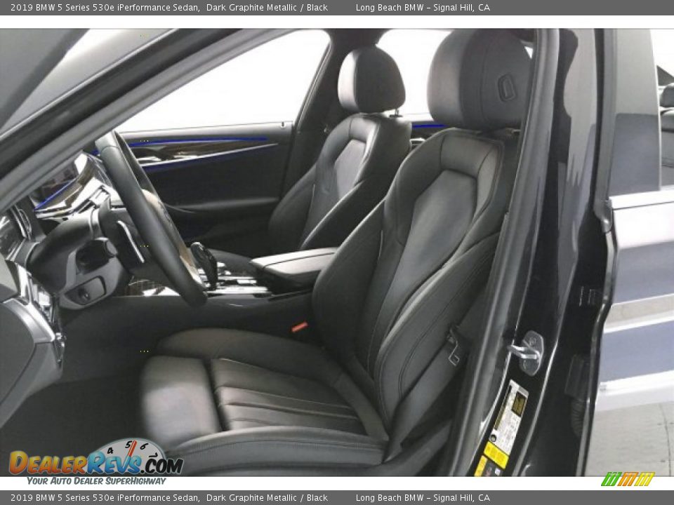 2019 BMW 5 Series 530e iPerformance Sedan Dark Graphite Metallic / Black Photo #32