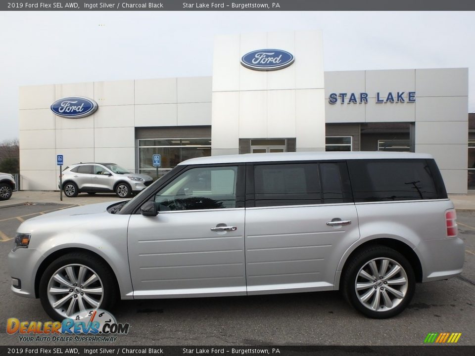 2019 Ford Flex SEL AWD Ingot Silver / Charcoal Black Photo #1