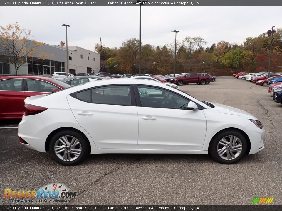 2020 Hyundai Elantra SEL Quartz White Pearl / Black Photo #1