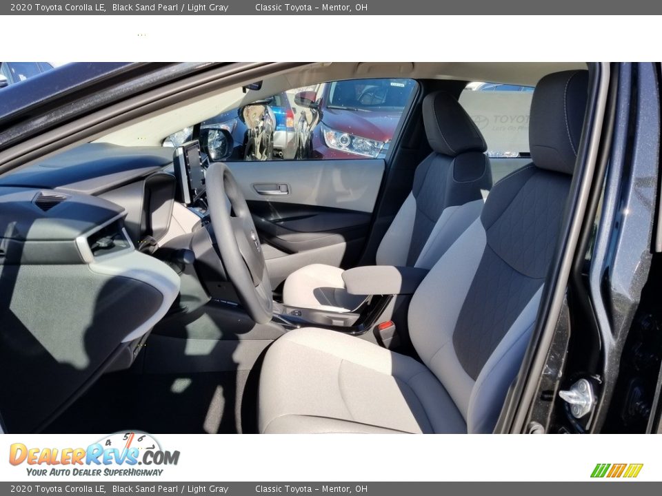 2020 Toyota Corolla LE Black Sand Pearl / Light Gray Photo #2