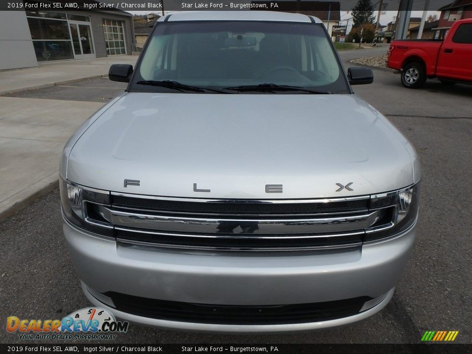 2019 Ford Flex SEL AWD Ingot Silver / Charcoal Black Photo #2