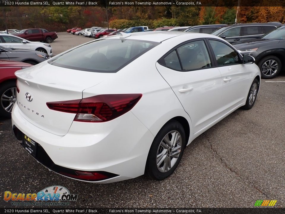 2020 Hyundai Elantra SEL Quartz White Pearl / Black Photo #2