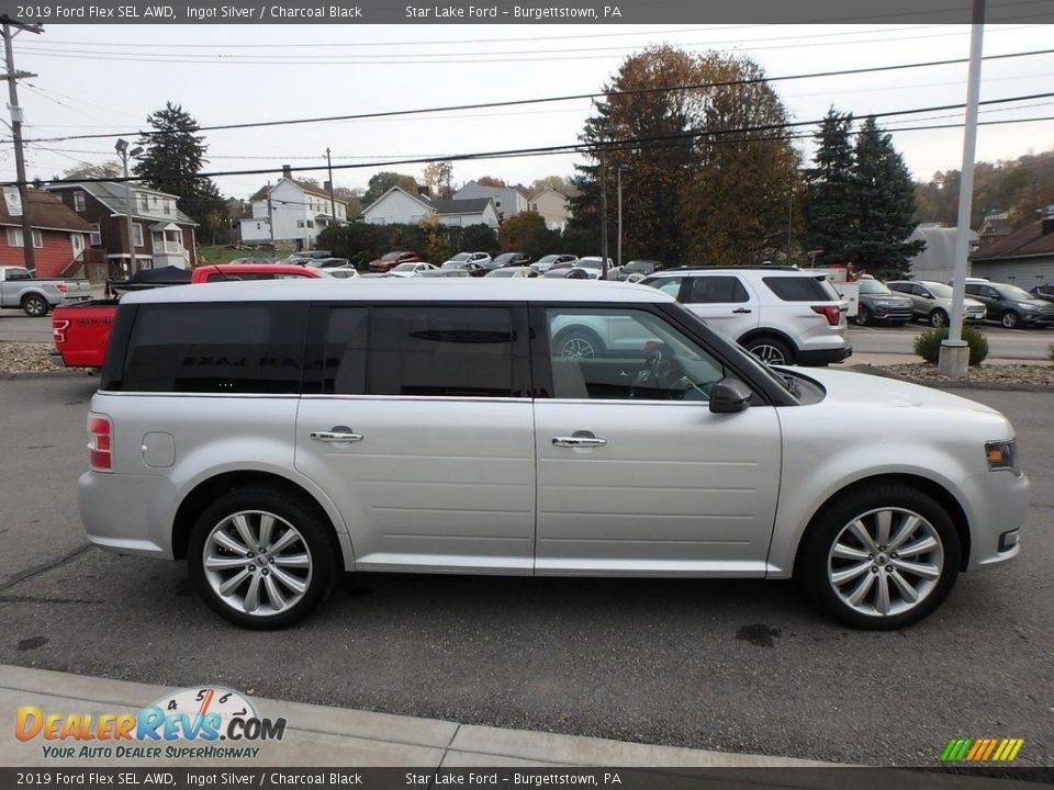 Ingot Silver 2019 Ford Flex SEL AWD Photo #4