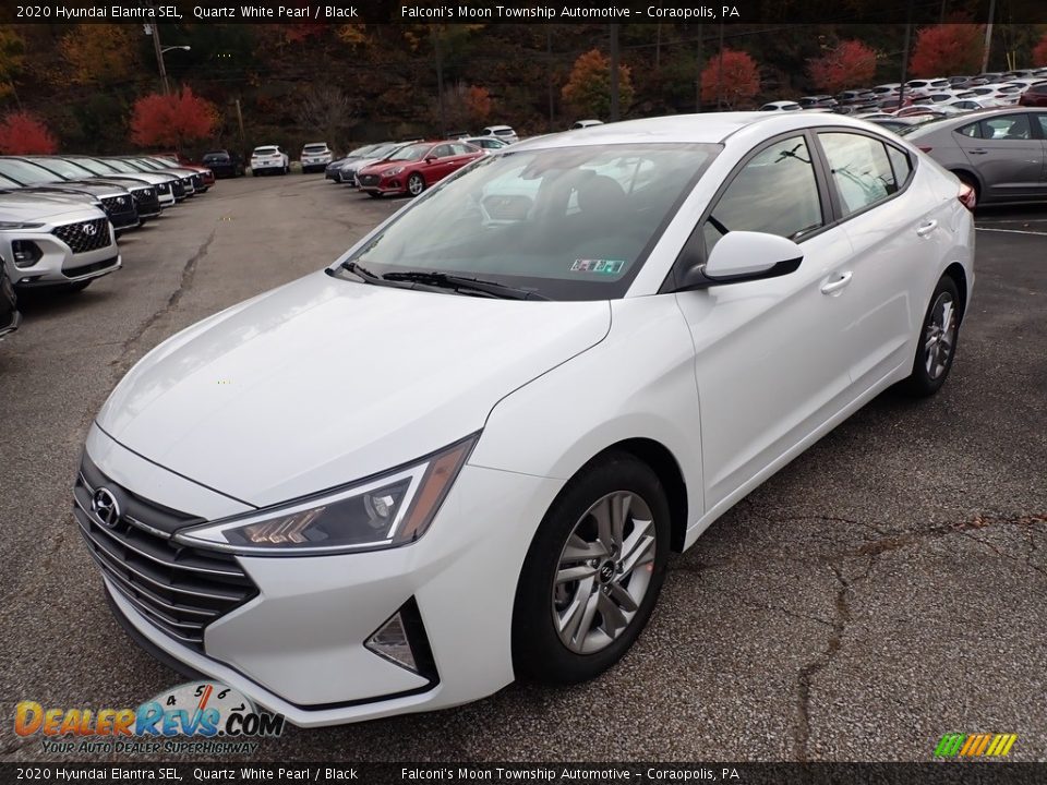 2020 Hyundai Elantra SEL Quartz White Pearl / Black Photo #5