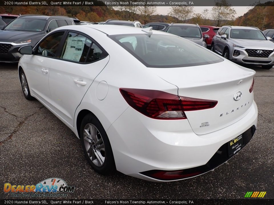 2020 Hyundai Elantra SEL Quartz White Pearl / Black Photo #6