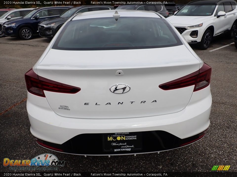 2020 Hyundai Elantra SEL Quartz White Pearl / Black Photo #7