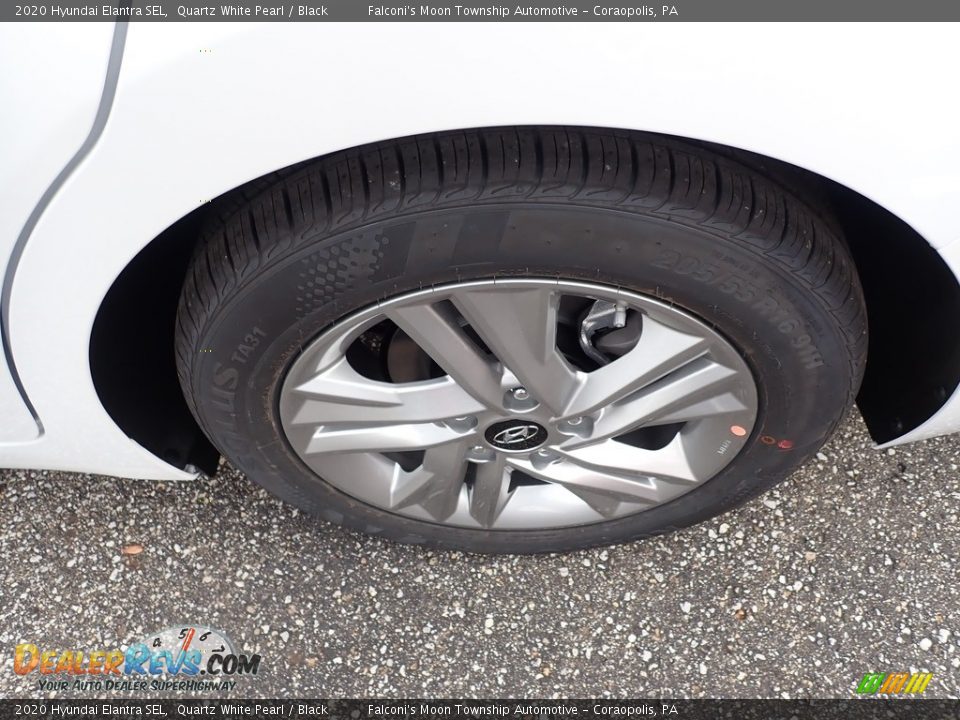 2020 Hyundai Elantra SEL Quartz White Pearl / Black Photo #8