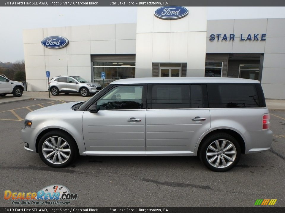 2019 Ford Flex SEL AWD Ingot Silver / Charcoal Black Photo #9