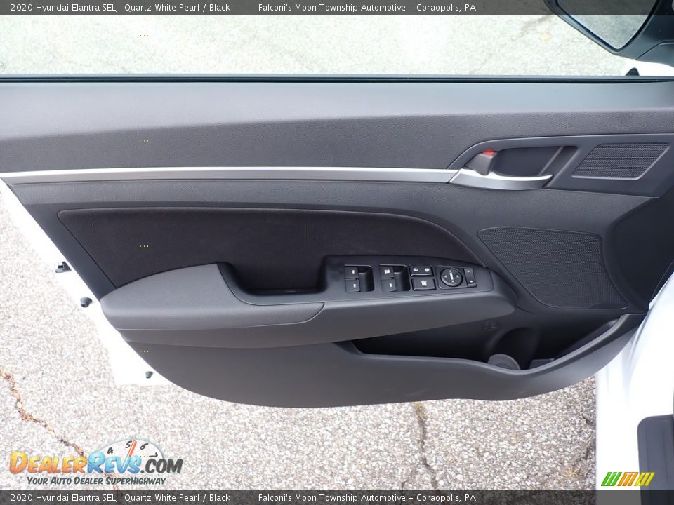 2020 Hyundai Elantra SEL Quartz White Pearl / Black Photo #11
