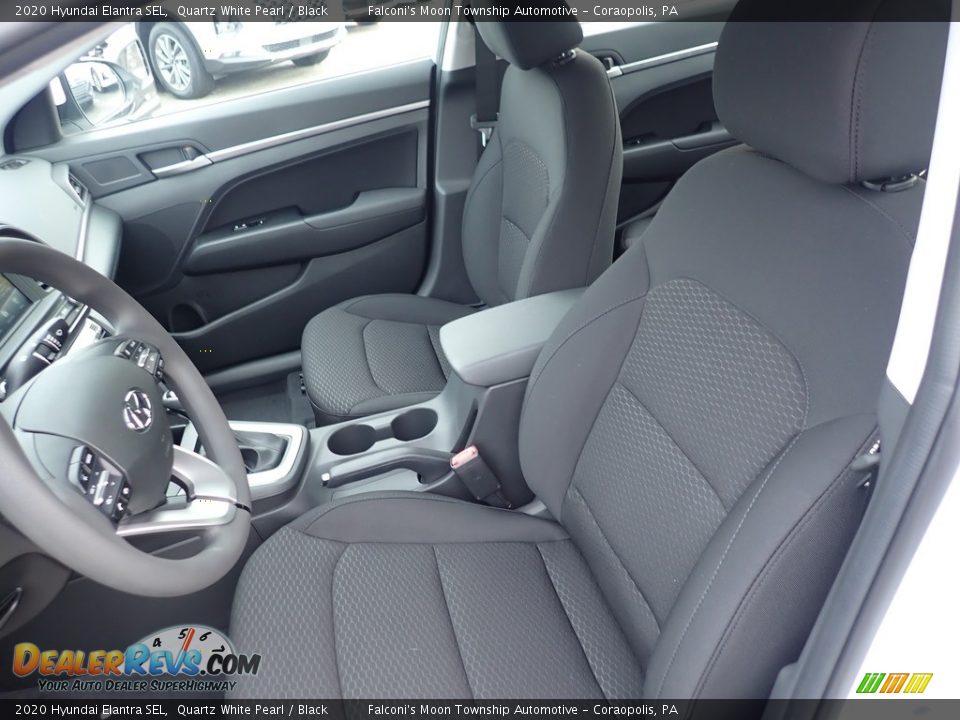 2020 Hyundai Elantra SEL Quartz White Pearl / Black Photo #12