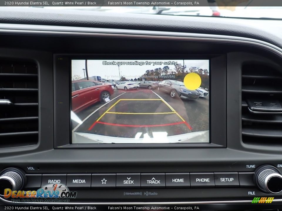 2020 Hyundai Elantra SEL Quartz White Pearl / Black Photo #15