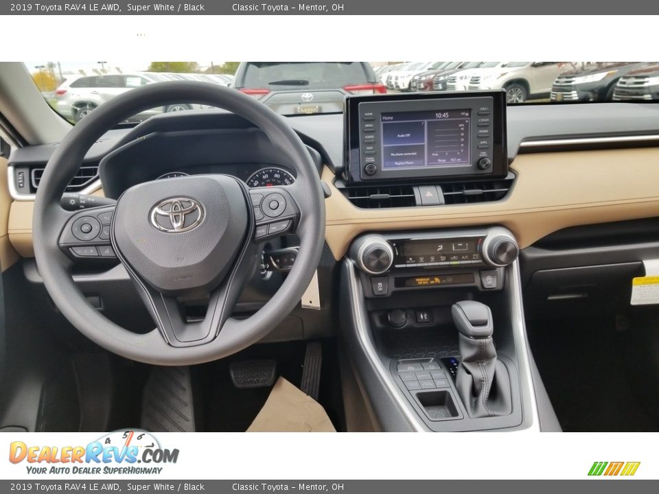 2019 Toyota RAV4 LE AWD Super White / Black Photo #4