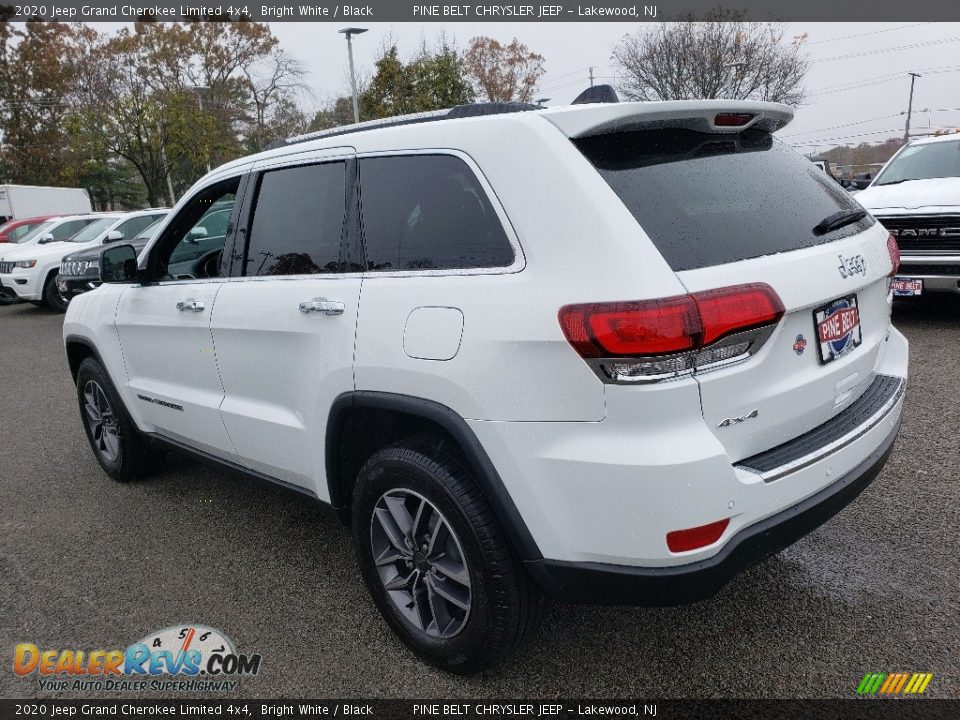 2020 Jeep Grand Cherokee Limited 4x4 Bright White / Black Photo #4