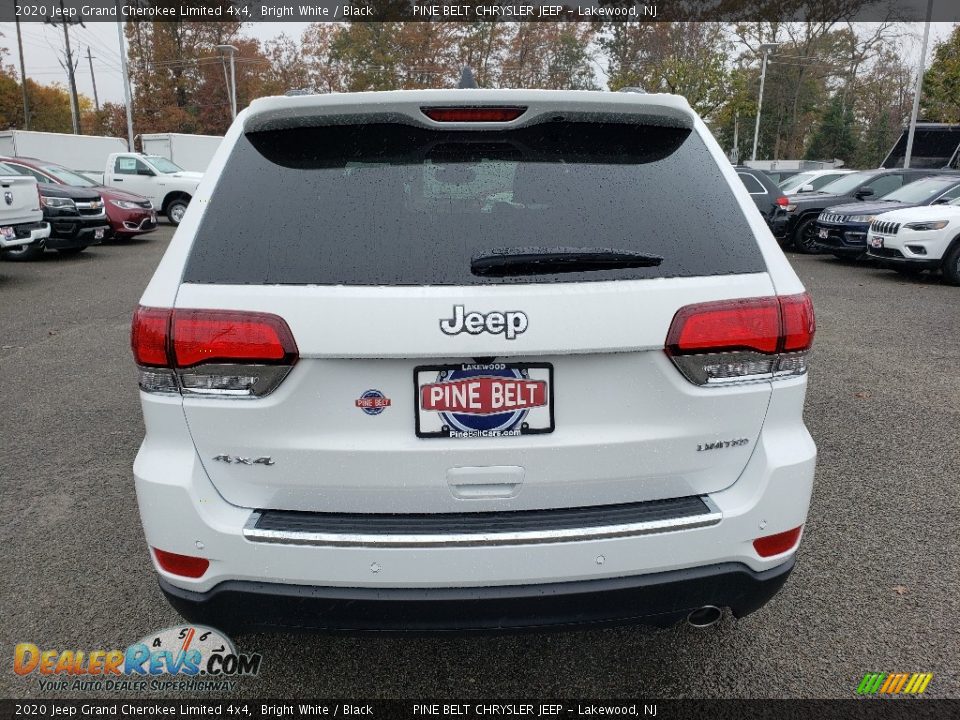 2020 Jeep Grand Cherokee Limited 4x4 Bright White / Black Photo #5