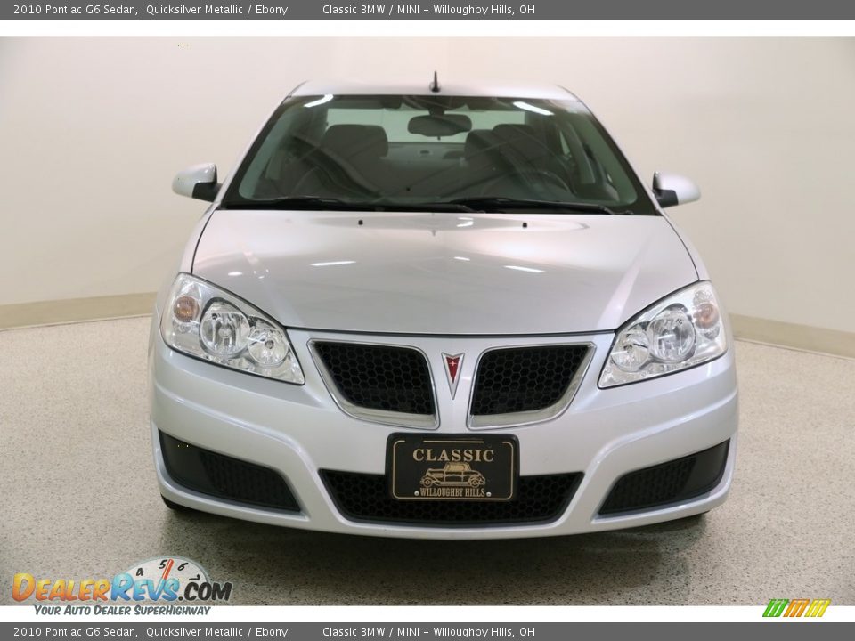 2010 Pontiac G6 Sedan Quicksilver Metallic / Ebony Photo #2