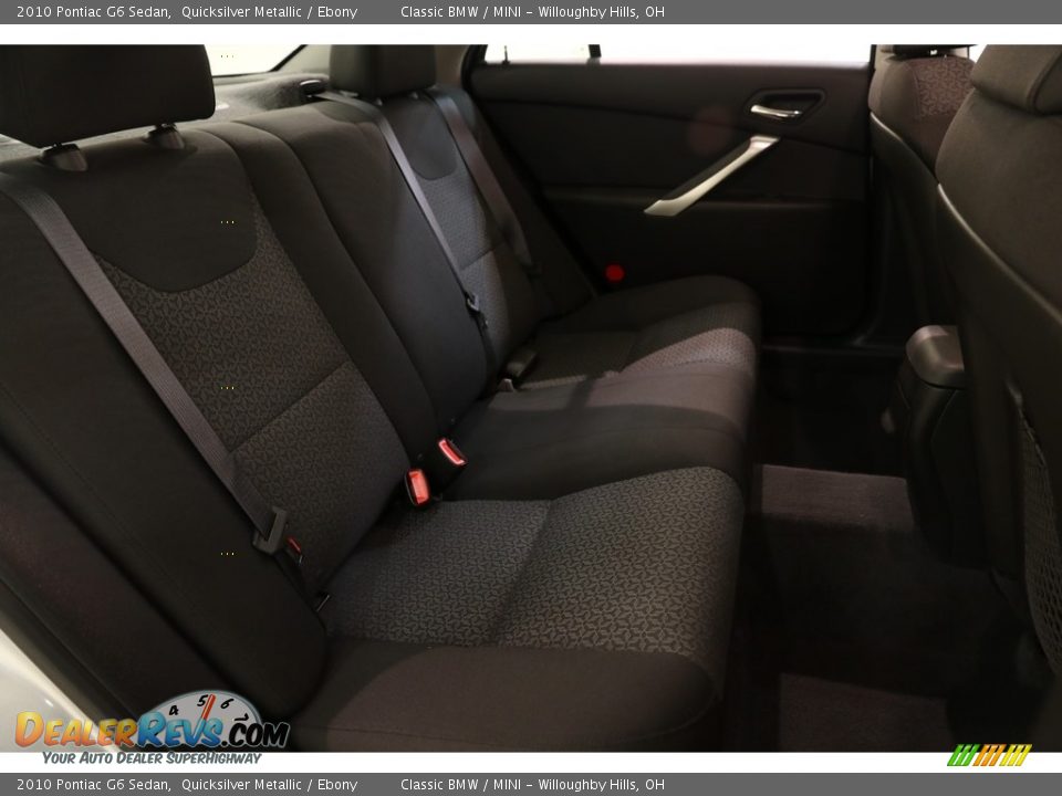 2010 Pontiac G6 Sedan Quicksilver Metallic / Ebony Photo #13