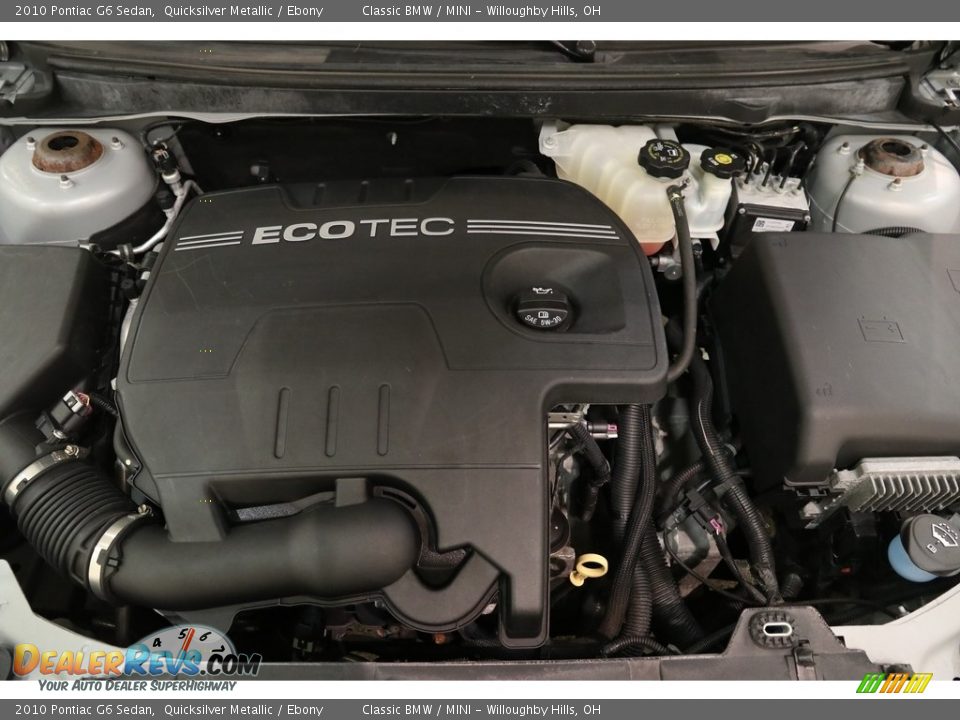 2010 Pontiac G6 Sedan Quicksilver Metallic / Ebony Photo #16