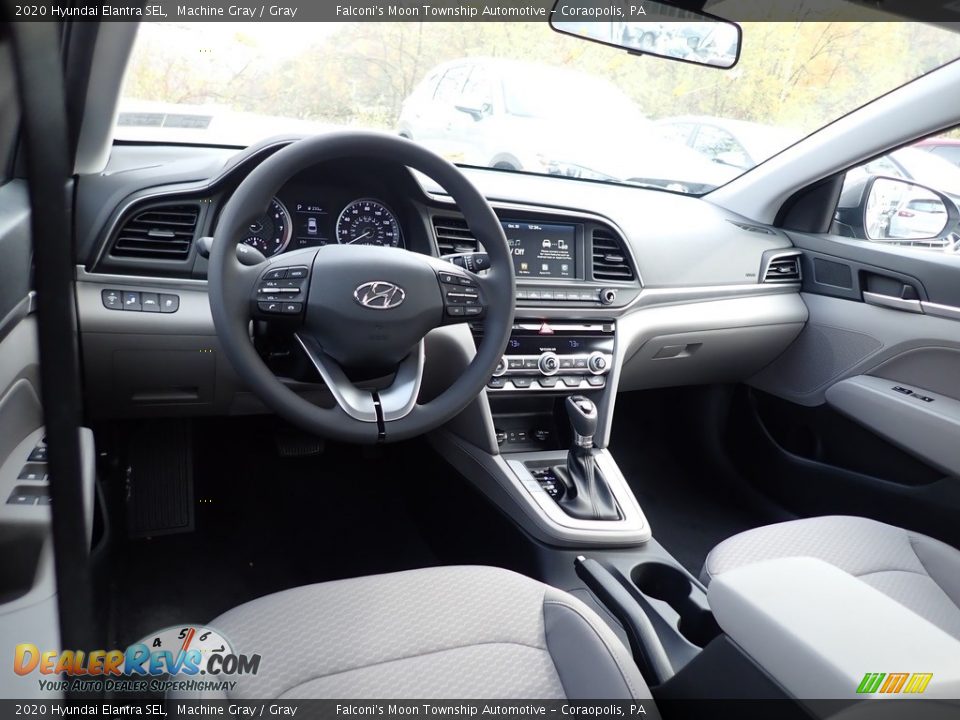 2020 Hyundai Elantra SEL Machine Gray / Gray Photo #9