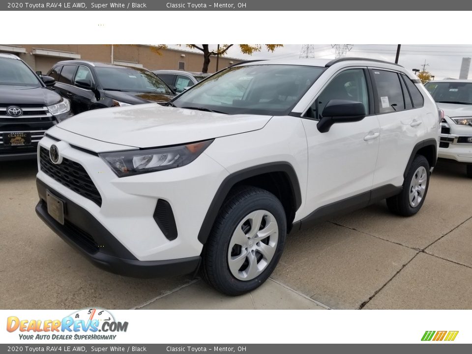 2020 Toyota RAV4 LE AWD Super White / Black Photo #1