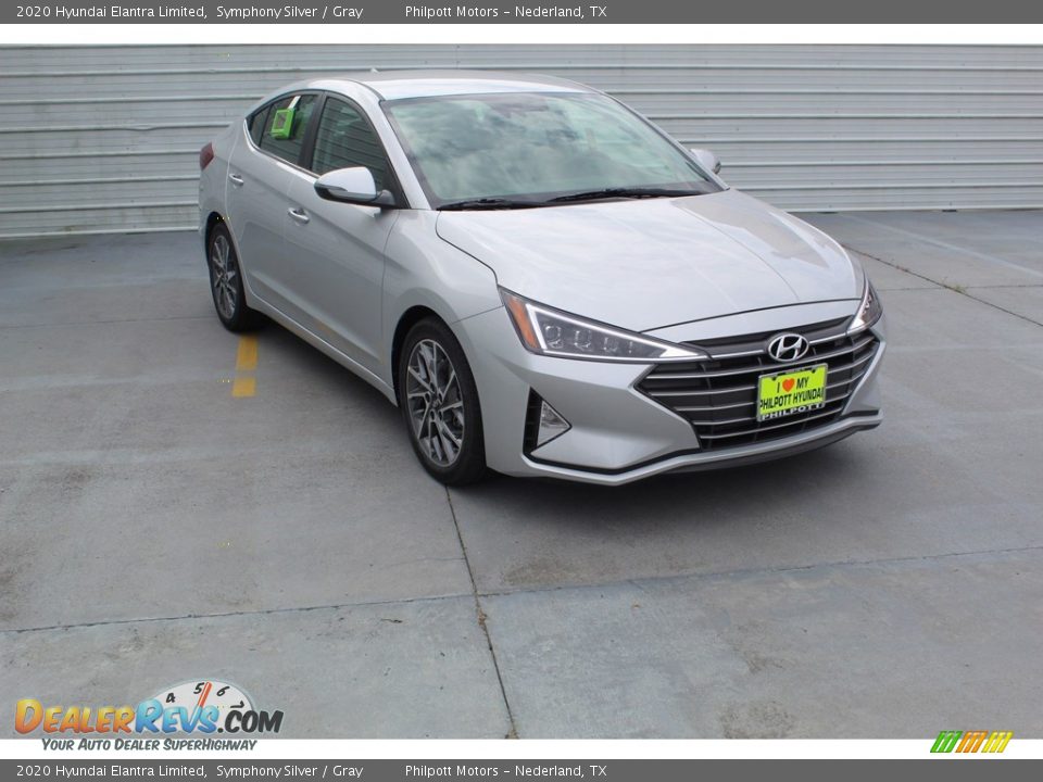 2020 Hyundai Elantra Limited Symphony Silver / Gray Photo #2