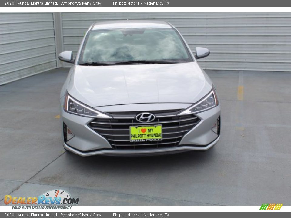 2020 Hyundai Elantra Limited Symphony Silver / Gray Photo #3