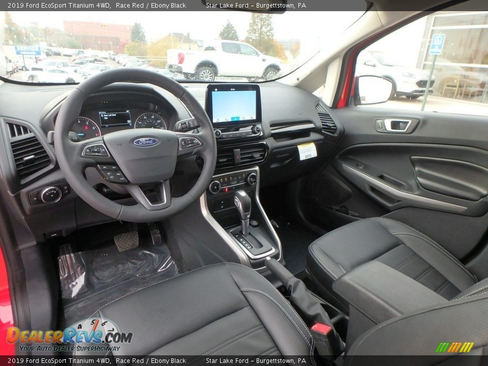 Ebony Black Interior - 2019 Ford EcoSport Titanium 4WD Photo #15