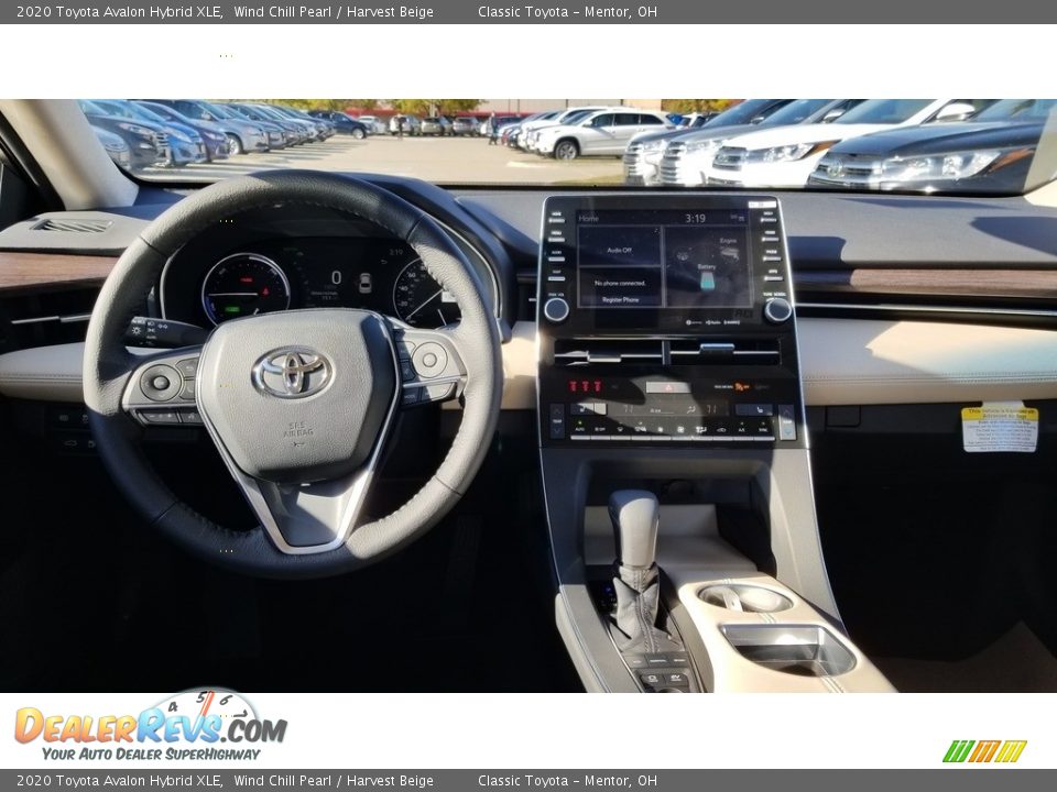 2020 Toyota Avalon Hybrid XLE Wind Chill Pearl / Harvest Beige Photo #4