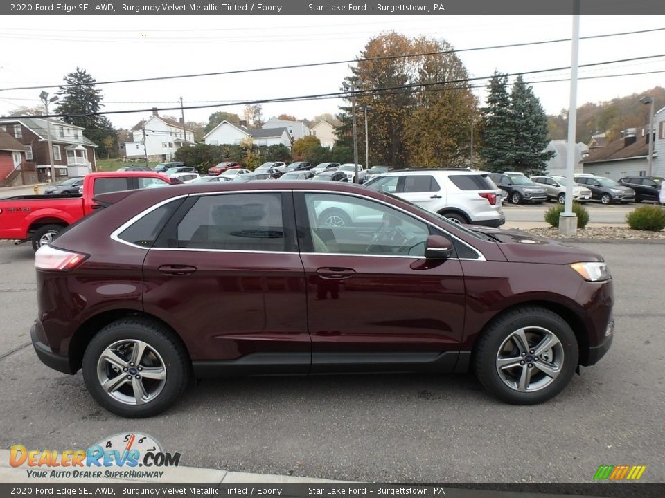 Burgundy Velvet Metallic Tinted 2020 Ford Edge SEL AWD Photo #4