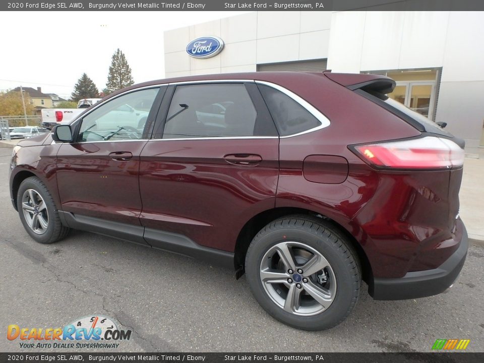 2020 Ford Edge SEL AWD Burgundy Velvet Metallic Tinted / Ebony Photo #8