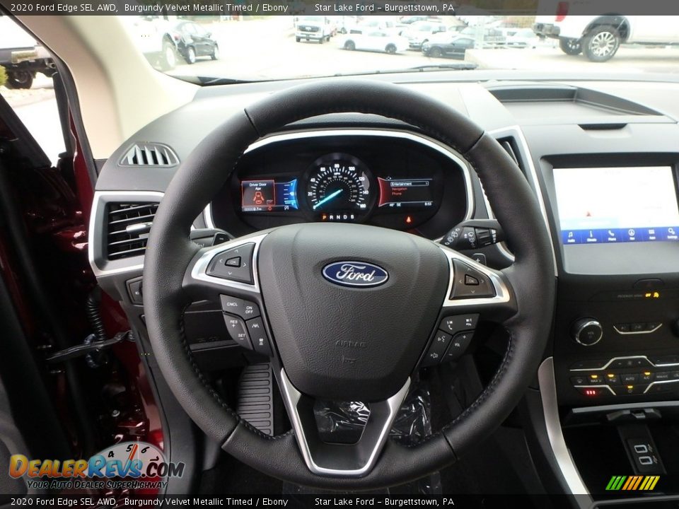 2020 Ford Edge SEL AWD Steering Wheel Photo #16
