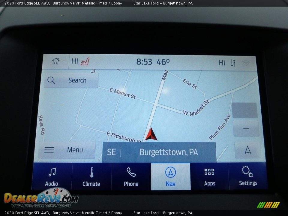 Navigation of 2020 Ford Edge SEL AWD Photo #19