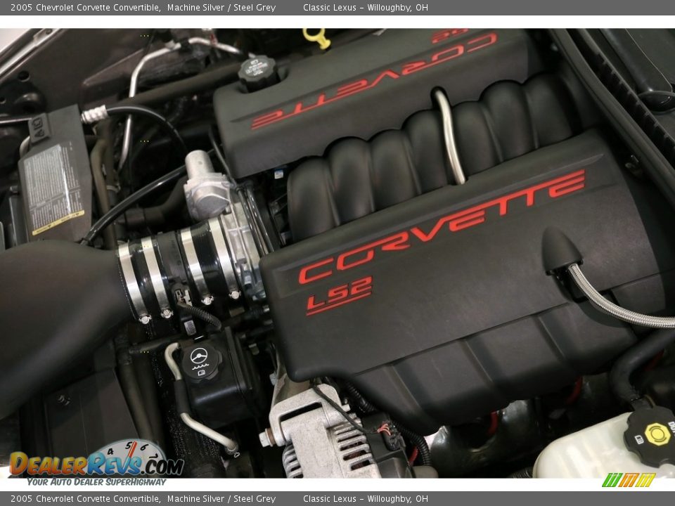 2005 Chevrolet Corvette Convertible Machine Silver / Steel Grey Photo #27