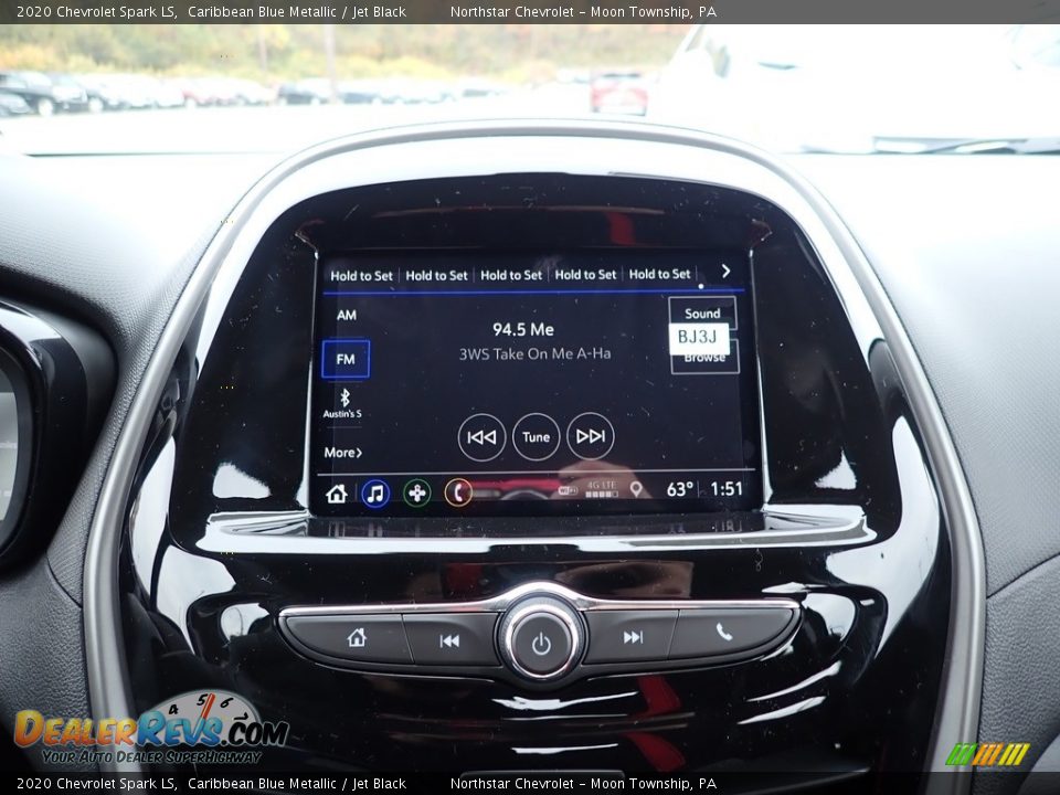 2020 Chevrolet Spark LS Caribbean Blue Metallic / Jet Black Photo #17