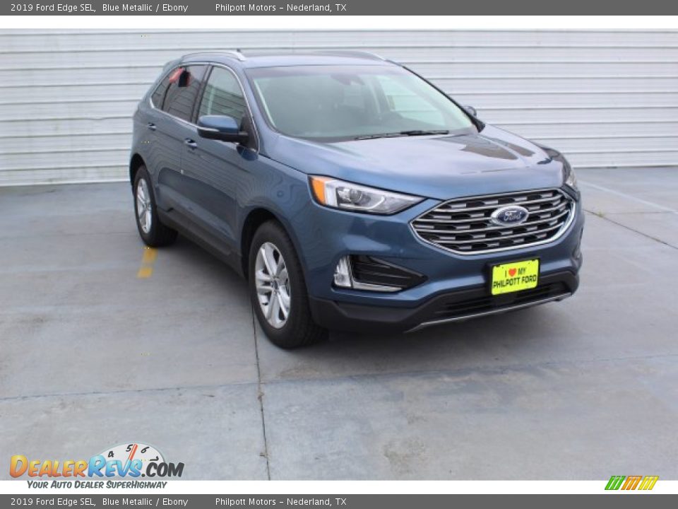 2019 Ford Edge SEL Blue Metallic / Ebony Photo #2