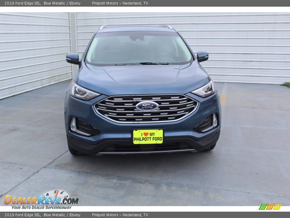 2019 Ford Edge SEL Blue Metallic / Ebony Photo #3