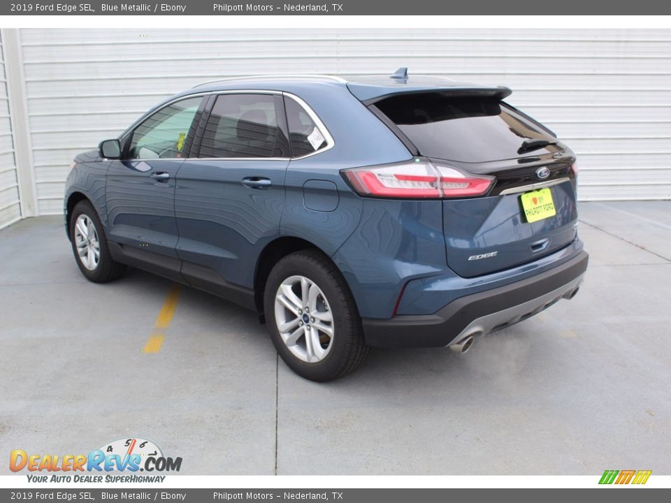 2019 Ford Edge SEL Blue Metallic / Ebony Photo #6