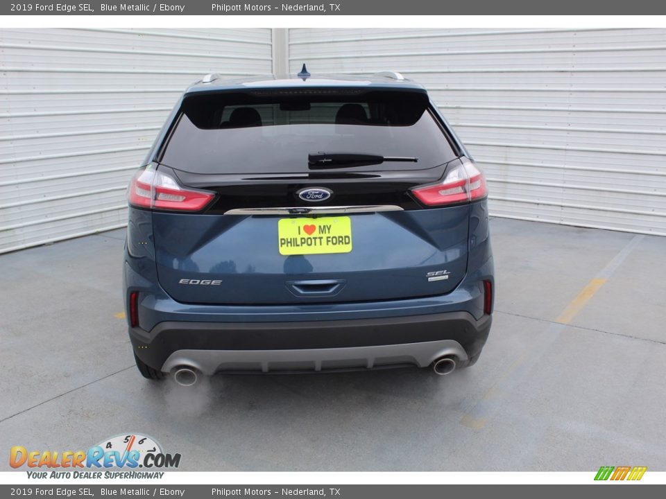 2019 Ford Edge SEL Blue Metallic / Ebony Photo #7