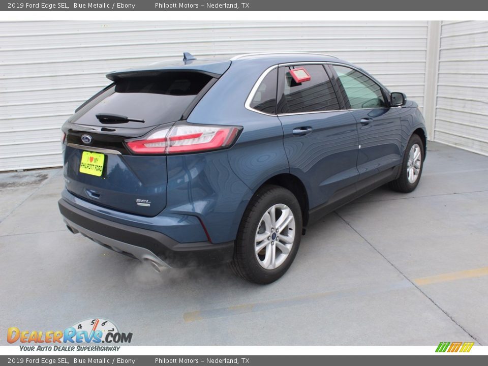 2019 Ford Edge SEL Blue Metallic / Ebony Photo #8