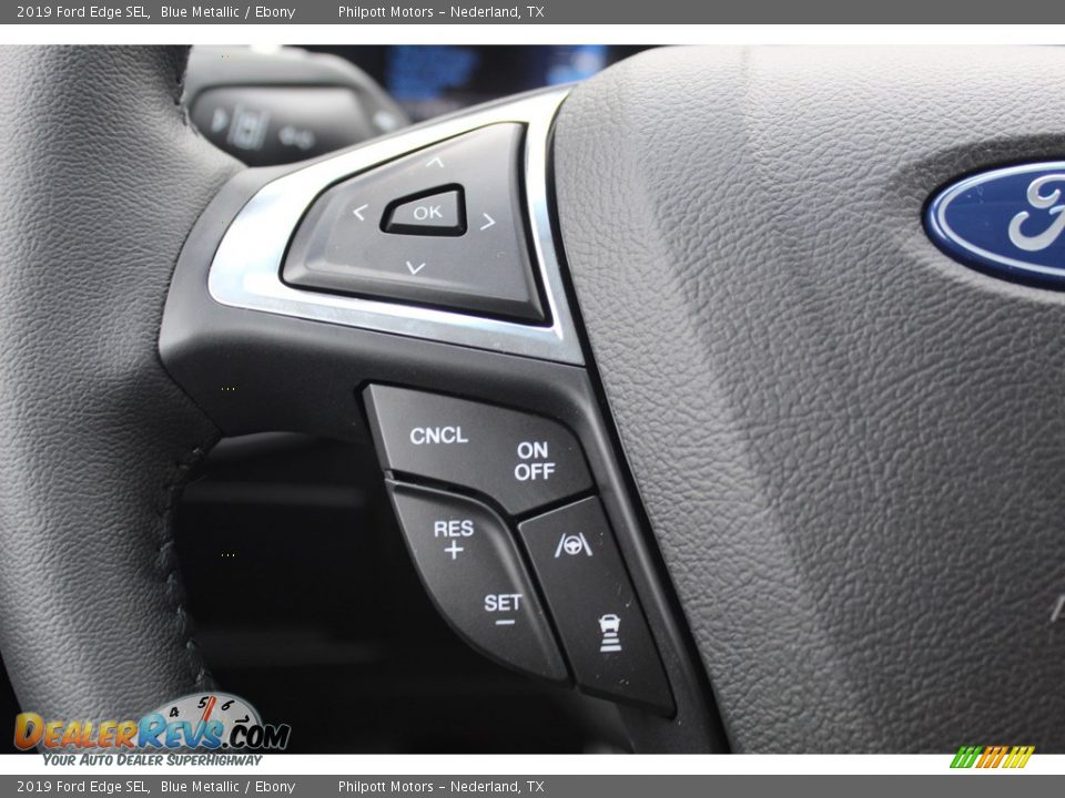 2019 Ford Edge SEL Blue Metallic / Ebony Photo #12