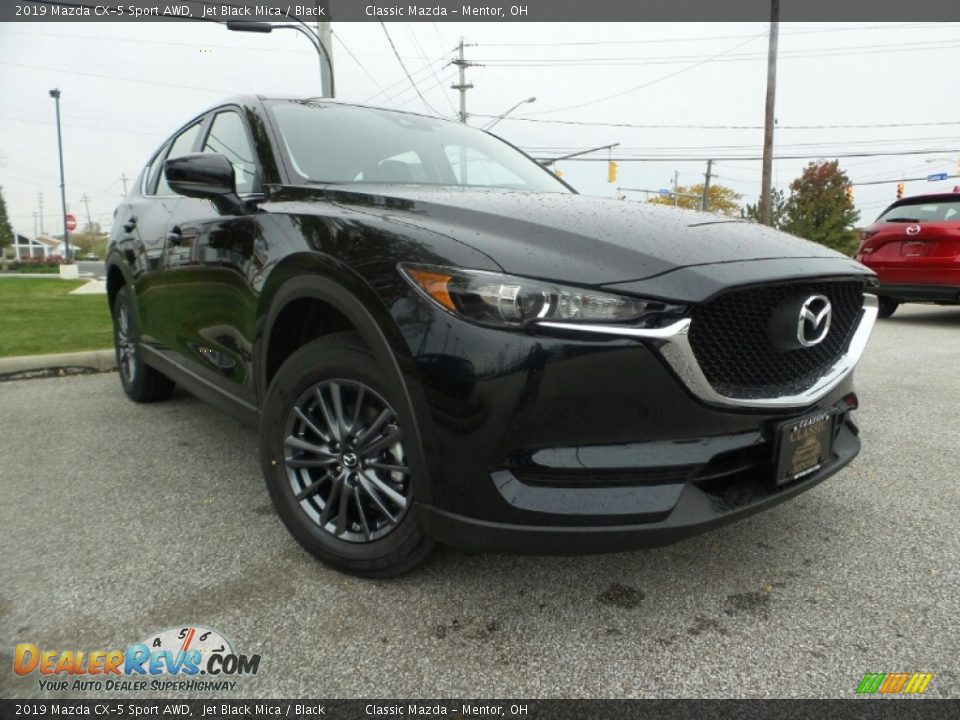 2019 Mazda CX-5 Sport AWD Jet Black Mica / Black Photo #1