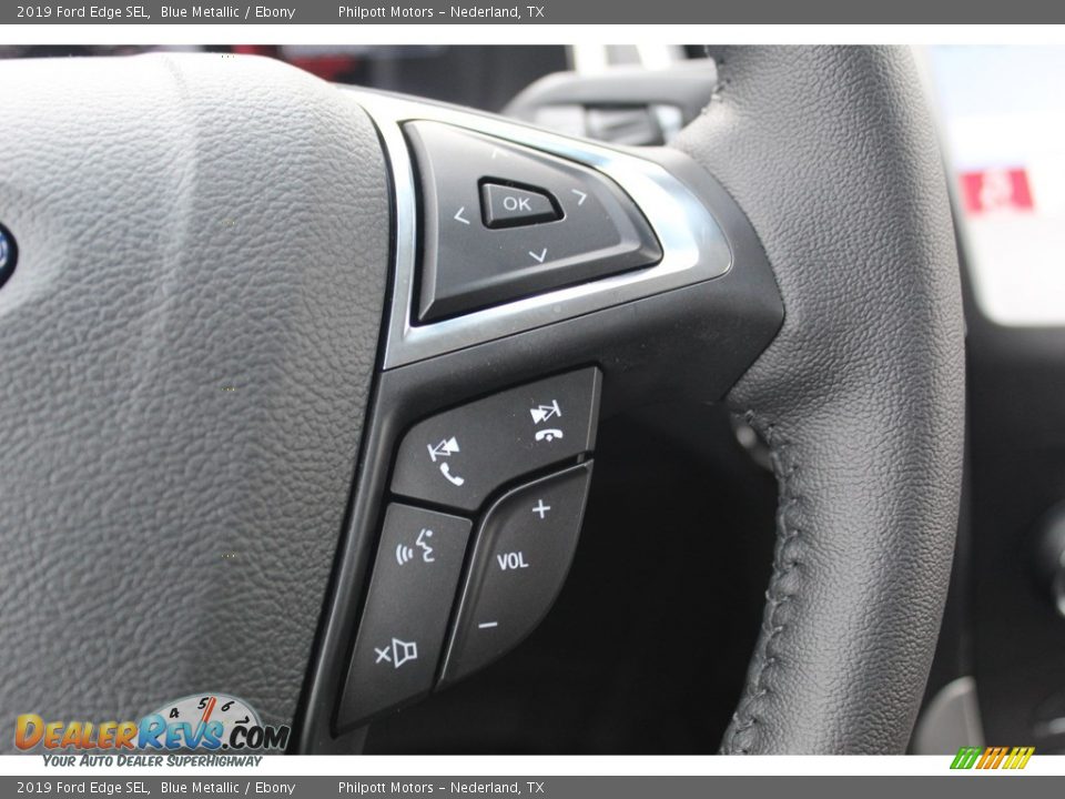 2019 Ford Edge SEL Blue Metallic / Ebony Photo #13